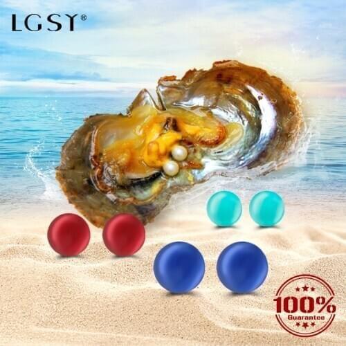 LGSY 6-7mm Double Pearls High Quality Cultured Natural Seawater Oyster Bead For Fine Jewelry Making For Women 1 Pair Akoya Pearl