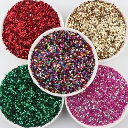 4mm Mini Star Glitter Sequins Nail Art Sequin Manual Five-point Paillettes PVC Loose Paillette Manicure Nail Sticker 20g