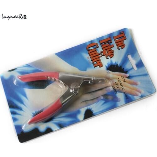 False Nails Tools Pink Manicure Nail Cutter Stainless Steel Nail Clipper Acrylic Gel False Nail Tip Clipper Scissors