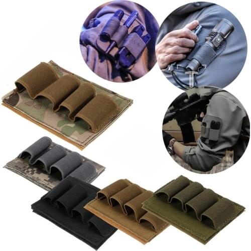 MOLLE System Nylon Velcro Hang Outer Arm Tool Pocket Rangers Bear Clothing Military Attached Flashlights Pens Daily Necessities