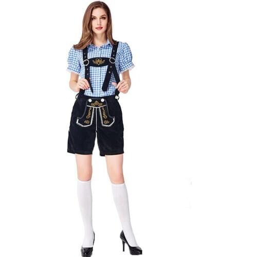Oktoberfest Beer Outfits Dirndl Womens Blouse Dress Pants Bavarian Costume