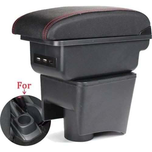 For Volkswagen POLO Armrest 2012-2018 new For VW POLO Mk5 6R Vento Car Armrest box Center Storage box Car accessories Retrofit