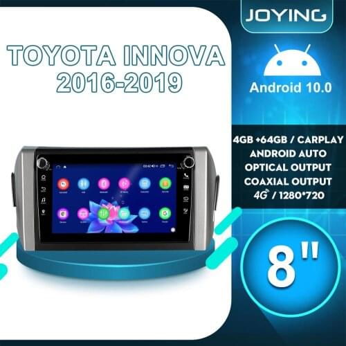 Radio Pantalla 1 din With Screen 8 Inch Android 10 Head Unit Multimedia For Toyota Innova 2016 2019 Wireless Carlay Android Auto