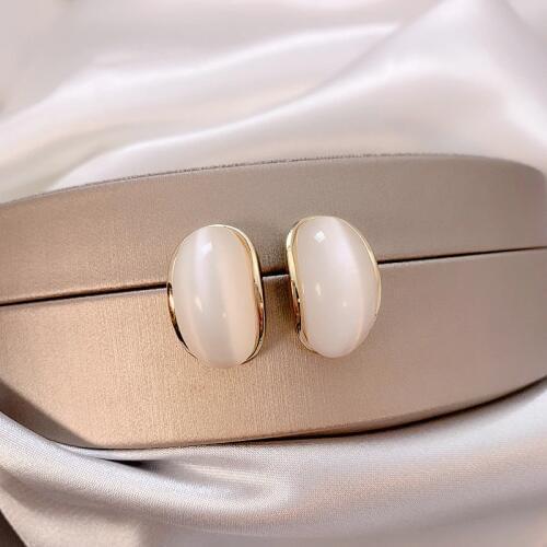 Fashion Opal Stud Earrings Etrendy New Simple Women Small Earings Wholesale Bijoux