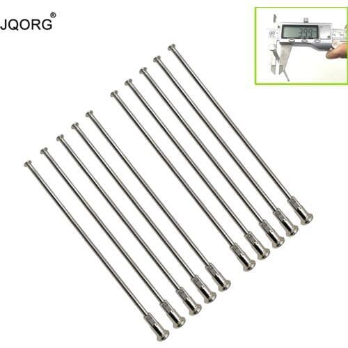 8 Gauge Diameter 4.0 mm Straight Pull Motorcycle Spokes 304 Stainless Steel Material Sliver Color Straight Head Motocross Spokes