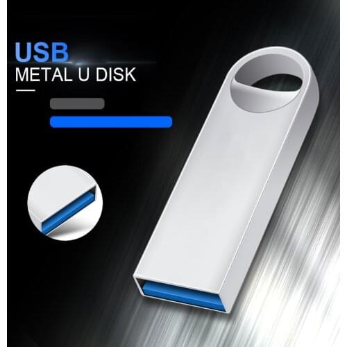 Pen drive 512GB 256GB 128GB 64GB 32GB 16GB usb flash drive pen drive waterproof metal silver u disk memoria cel usb stick gift
