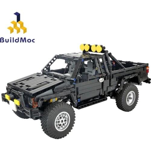Stad high-tech Auto Pickup Truck SR5 xtra cab Suv Snelheid Kampioen Back To The Future Bouwstenen Movie Collection Diy Bricks