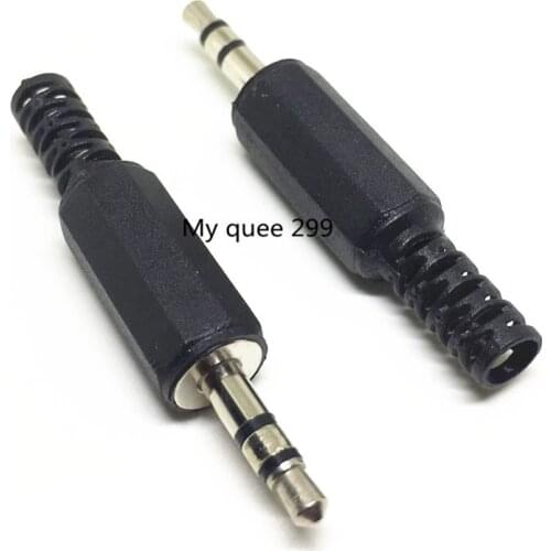 100pcs/lot 3.5 stereo audio plug 3.5 dual encoding audio plug 3.5mm audio socket