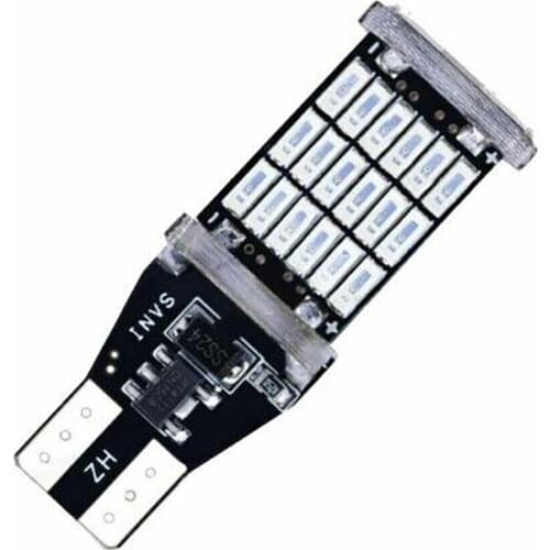 2pcs T15 Led Bulbs 45SMD 6000K W16W 4014 Accessory Back Bulb Car DC12V