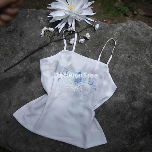 Chinese clothing tanks cheongsam tang suit hanfu vintage for women shirt 2021 chinese camisoles traditional style year top