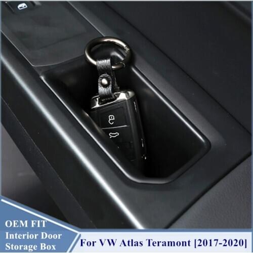 2pcs Car Door Storage Box Handle Box Glove Armrest Box For Volkswagen VW Atlas Teramont 2017 2018 2019 2020 Car-Styling