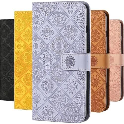 Etui Wallet Flip Stand Case For Huawei P30 Pro P40 Lite E Nova 5T P Smart 2021 Y5P Y6P Y7P Y5 2018 Y6 2019 Card Slots Back Cover