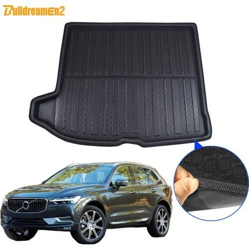 Cawanerl For Volvo XC60 2018 2019 Car Accessories Trunk Mat Rear Tray Boot Liner Floor Cargo Mud Carpet Kick Pad