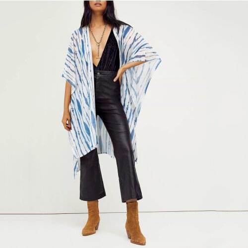 Swimwear Beach Dress 2021 Cover Up Women Tie Dye Swimsuit Bikini Cotton Tunic Robe Summer Beach Wear Dress Cover Up Women