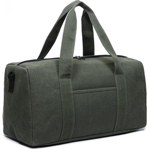 Fashion Canvas Travel Bag Men Large Capacity Duffel Bag Outdoor Shoulder Bag Leisure Work Weekend Travel Bags