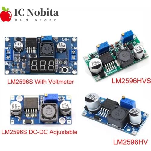 Power Module LM2596HVS LM2596HV LM2596S DC-DC Adjustable With Voltmeter Converter Reduced Voltage Regulator 24V 12V to 5V 2A