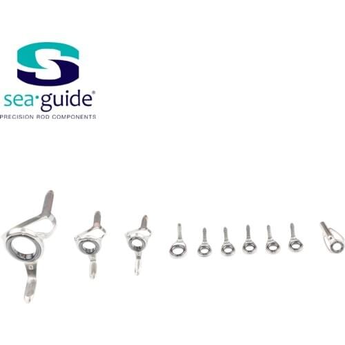 SeaGuide 8.7g O Ring LS Ring Stainless Steel 10pcs Set Eging Fishing Rod Building component Repair fishing pole DIY Accessory