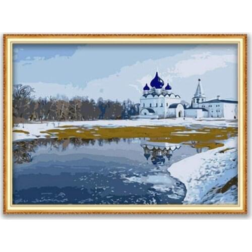 Region Islam DIY Embroidery 11CT Cross Stitch Kits Needlework Craft Set Printed Canvas Cotton Thread Home Decoration On Sale Hot