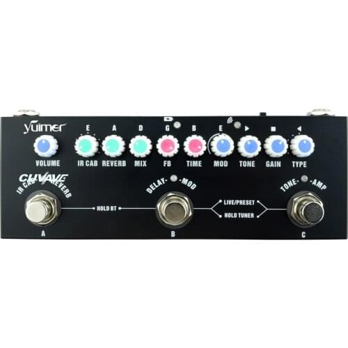 Guitar Multi Effects Pedal Rechargeable Support Recording IR Delay Chorus Distortion Overdrive Reverb Effect Pedal For Guitar
