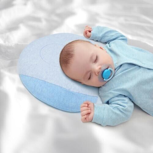 Baby Latex Pillow Newborn Sleeping Crib Shaping-Pillow Sleep-Support Flat-Head Head-Protection Nursing Positioning Pillows