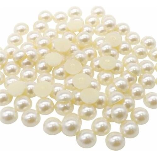 Half Pearl 8mm Cream (250gr) wedding bride mariage хна henna