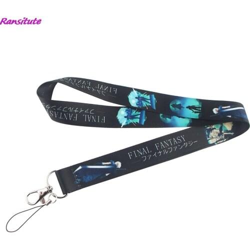 Ransitute R1411 Cool Cartoon Icons Style Anime Lovers Key Chain Lanyard Neck Strap for USB Badge Holder DIY Hang Rope