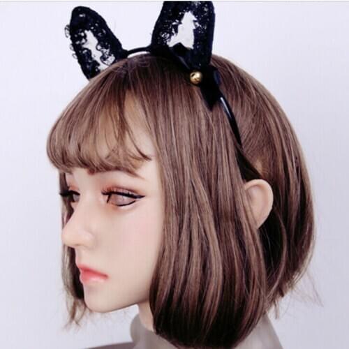 Realistic Handmade Silicone Female Handmade Headwear Cap Halloween Cosplay Party Supplies Masquerade Transgender Supplies