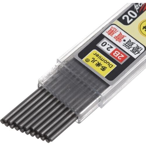 Mechanical Pencil Lead 2.0mm Pencil Rod Automatic Pencil Replacement Lead Refill School Art Sketch Drawing Supplies