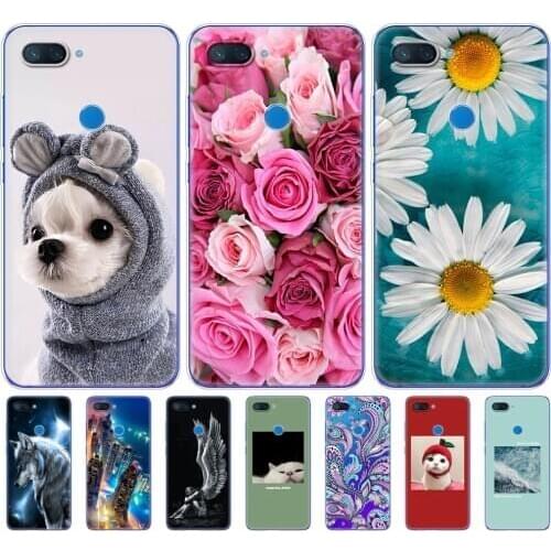 Silicone case For Xiaomi mi 8 LITE Case 6.26 inch clear soft TPU phone For Xiaomi mi 8 lite Back Cover For Xiaomi mi8 coque capa