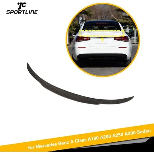 Carbon Fiber Rear Roof Spoiler Window Lip Wing For Mercedes-Benz A Class W177 A260 A35 AMG 2019 2020