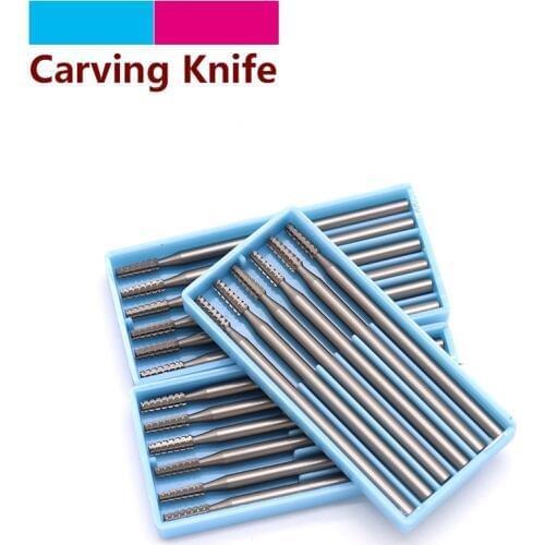 XieY 1/6pcs Alloy tungsten steel Olive Amber Engraving carving knife End Mill Woodworking Router Bit Wood Milling Cutter Tools