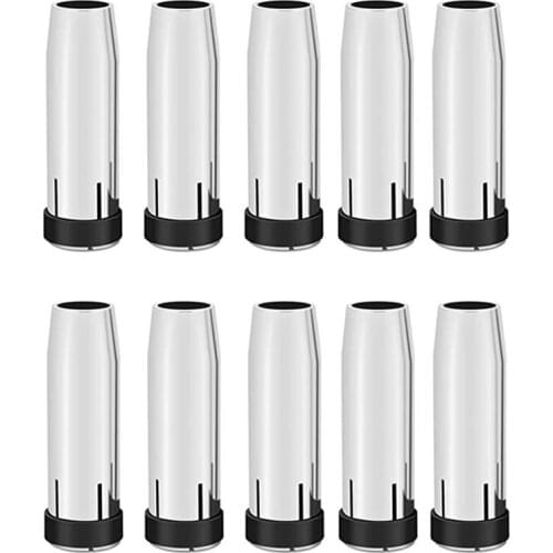 10PCS 24KD Gas Nozzle 10Pcs MIG Welding Torch Gas Nozzle Contact Tip for MIG/ Welding Tool