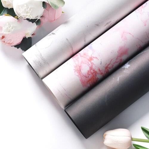 10pcs Marble Pattern Wrapping Paper Handmade DIY Scrapbook Decorative Crafts Paper Birthday Gift Bouquet Wrapping Paper