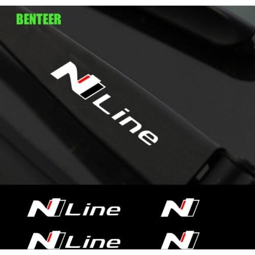 4pcs Nline Car Windshield Wiper Sticker For Hyundai I20 I30 I40 Ix35 TUCSON Elantra SONATA GENESIS SOLARIS VEOSTER ACCENT KONA