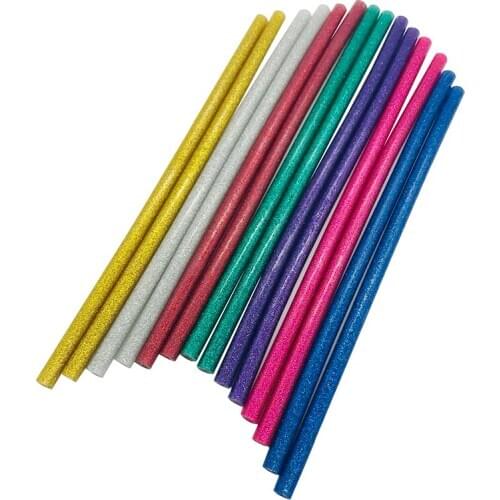 5PCS 7mm X200mm Hot Melt Glue Sticks for DIY Craft Phone Case Alloy Toy Art Model Album Repair Adhesive Stick Mini Glue Gun Hig