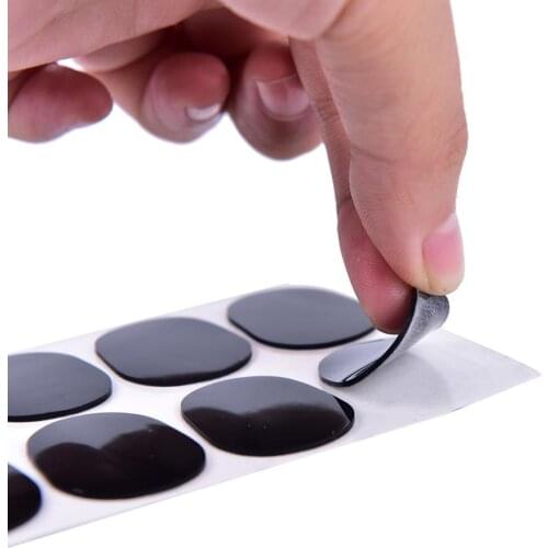 8pcs Durable 0.8mm Black Rubber Soprano Saxophone Sax Clarinet Mouthpiece Pads Patches Cushions Rubber Material