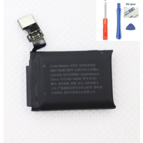 ISUNOO A1761 Battery Real 334mAh For Apple watch 2 42mm Series 2 a1761 battery With Repair Tools