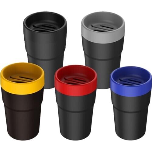 Car Four-in-one Multi-function Storage Bucket Trash Can Tissue Box Cans Card Holder Tube Accessories Portable Garbage Bin