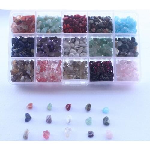 Crushed Crystal Stones Color Assorted Chips Beads for Indoor Beads DIY Irregular Chips Stone