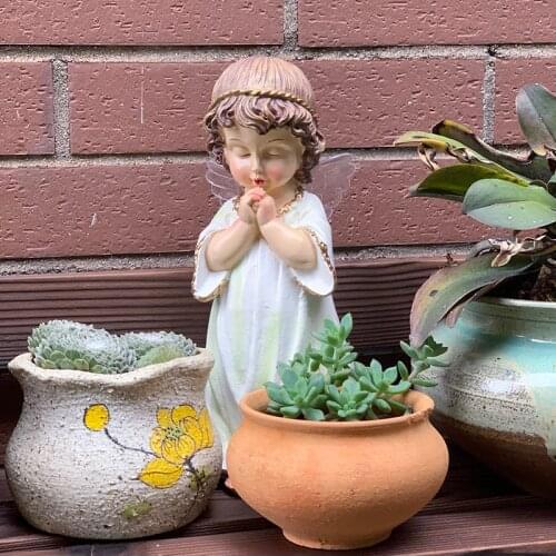European garden decoration garden new creative resin American prayer Angel Doll ornaments home decoration accessories
