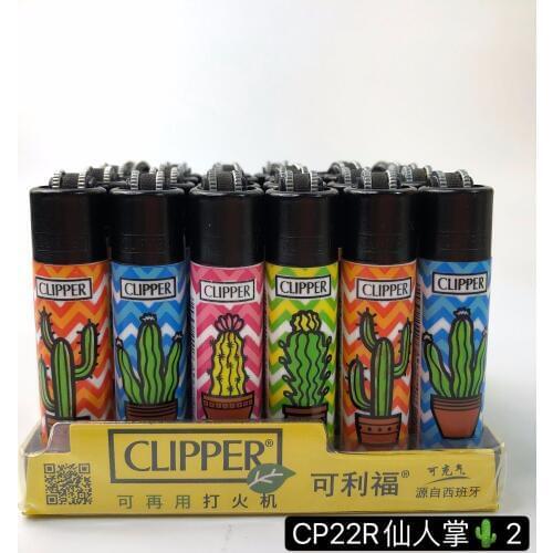 CLIPPER Torch Gas Lighter Free Fire Flint Printing Explosion-proof Portable Butane Grinding Wheel Inflatable Lighter Gadgets