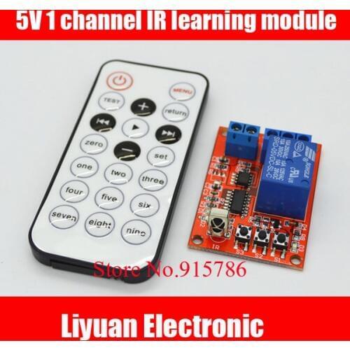 2pcs 5V IR learning module+High Power remote control / remote control switch / single channel Infrared control switch