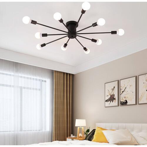 Vintage LED Chandeliers Light Industrial Edison Chandelier Fixtures E27 Chander Lights Chandler Lighting Spider Ceiling Lamp