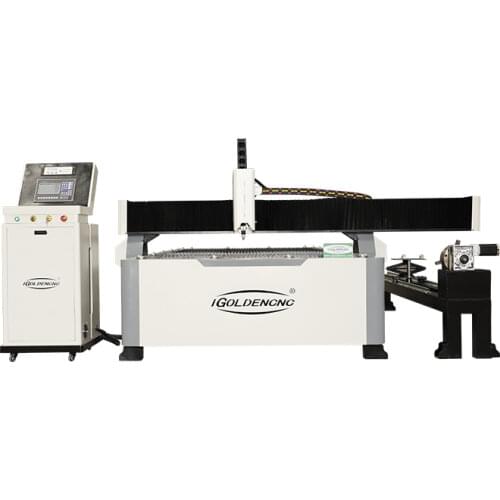 Plasma CNC Cutting Machine 4th Axis CNC Plasma Cutter with Rotary Device