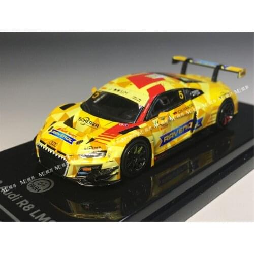 1:64 2019 AU DI R8 LMS GT FIA 5 Alloy model car Metal toys for childen kids diecast gift