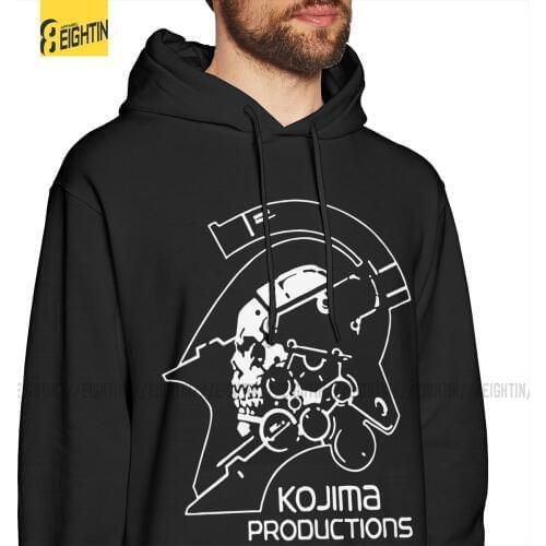 Man Hooded Sweatshirt Metal Gear Kojima Productions Cotton Graphic Casual Hoodie Hooded Tops