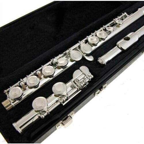 US Armstrong Flute Model 104 Nickel Silver Plated 16 Holes C Key Closed Brand New Student Flute Copy for Beginner