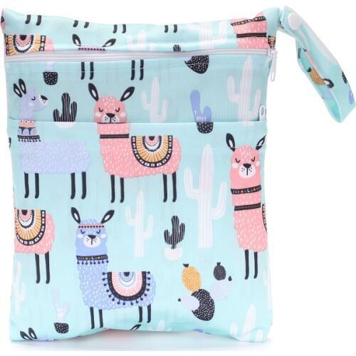 [CHOOEC] 2020 New size 20 * 25cm diaper bag baby clothes changing bag simple Mommy bag Double zipper diaper bag