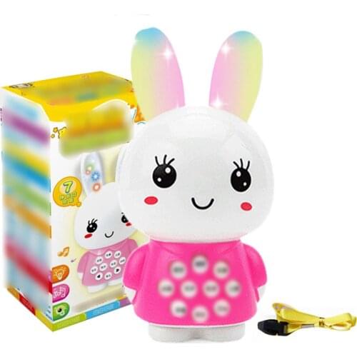 2021 New Early Education Machine Toy Cartoon Bunny Mini Story Machine Multi-Function Music Ancient Poem Baby Learning Machine