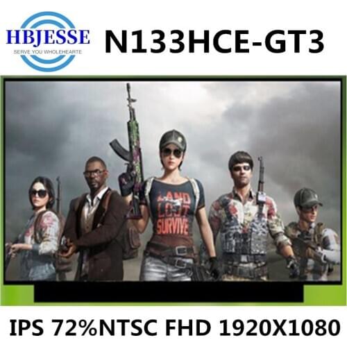 NEW 13.3'' extactly model N133HCE-GT3 IPS FHD 72%NTSC eDP 30pin Laptop Matrix Replacement LCD LED Screen Panel N133HCE GT3